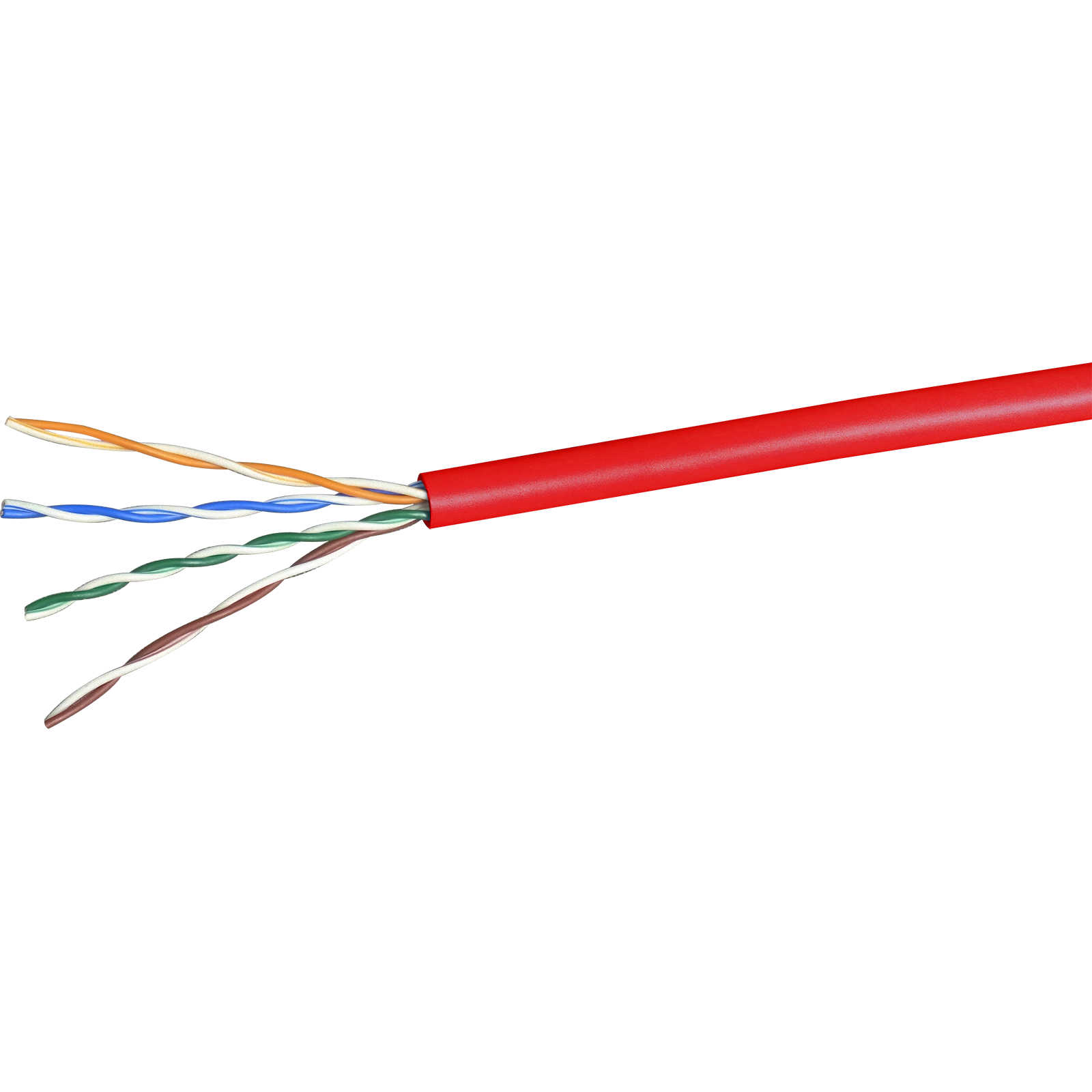 日本製線　Cat5e UTPケーブル　赤:300m 日本製線】ギガビット伝送対応 Cat.5e U／UTP ケーブル 屋内用300m（赤