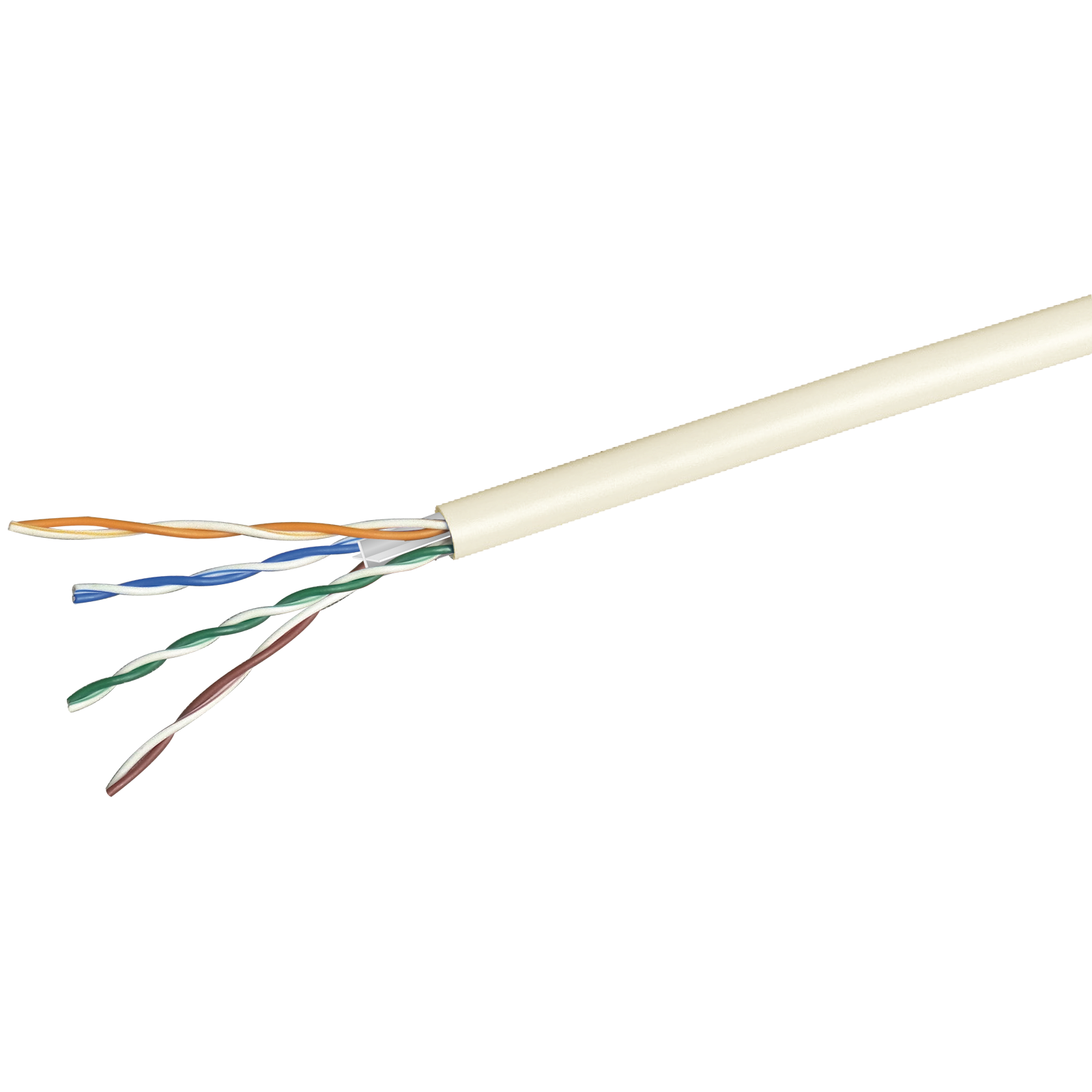 日本製線】ギガビット伝送対応Cat.6 U／UTP ケーブル 屋内用300m（象牙
