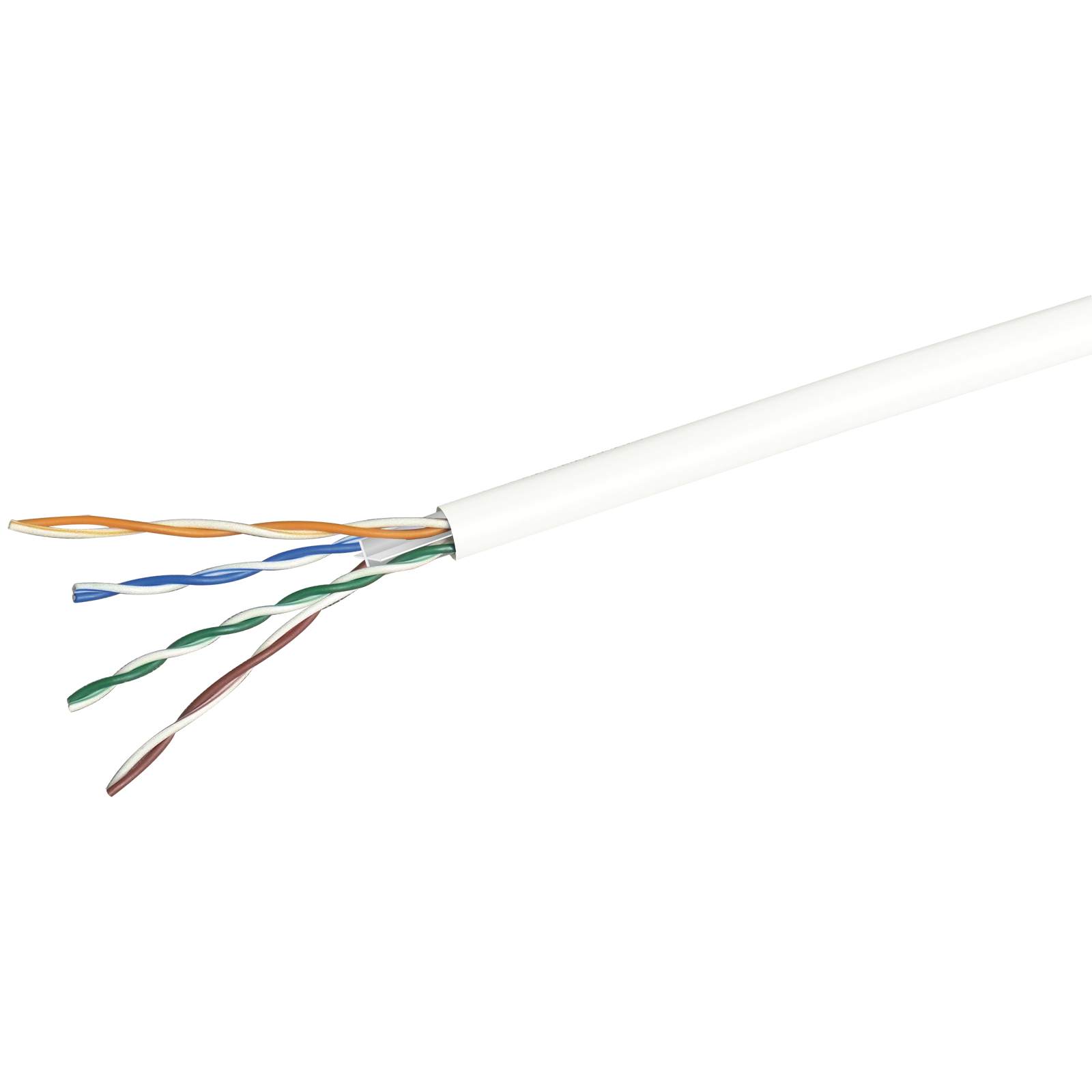 日本製線】ギガビット伝送対応Cat.6 U／UTP ケーブル 屋内用300m（白
