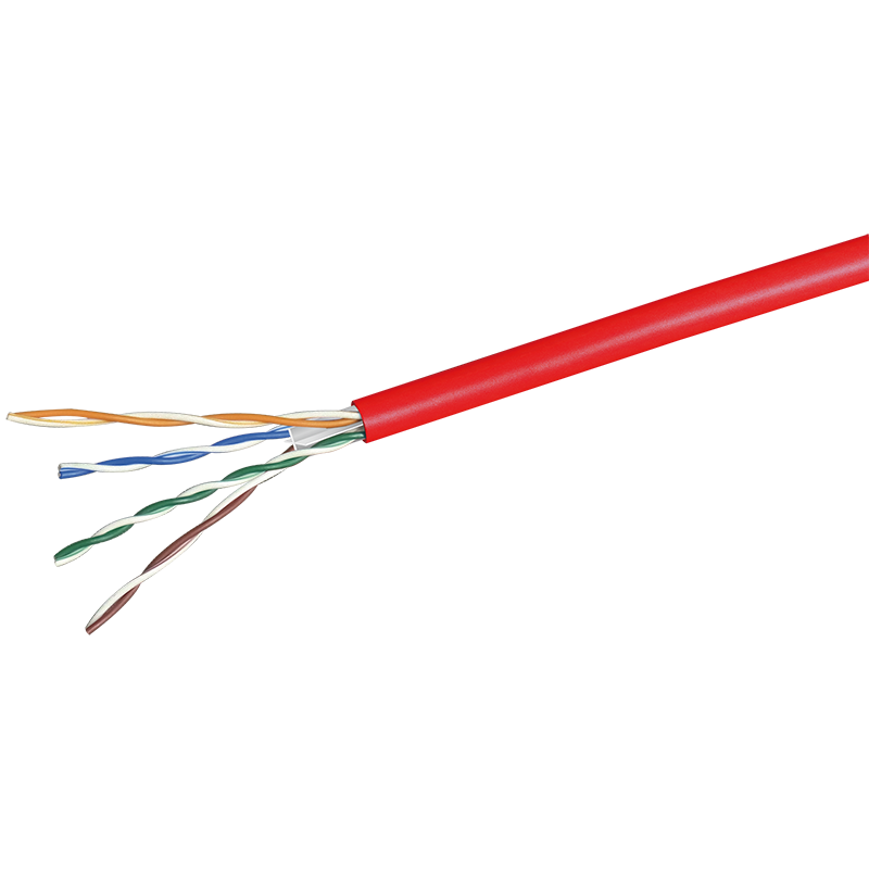 赤色　日本製線　Cat 6 UTP NSGDT 6 未使用品　RD 300m 日本製線】ギガビット伝送対応Cat.6 U／UTP ケーブル 屋内用300m（赤