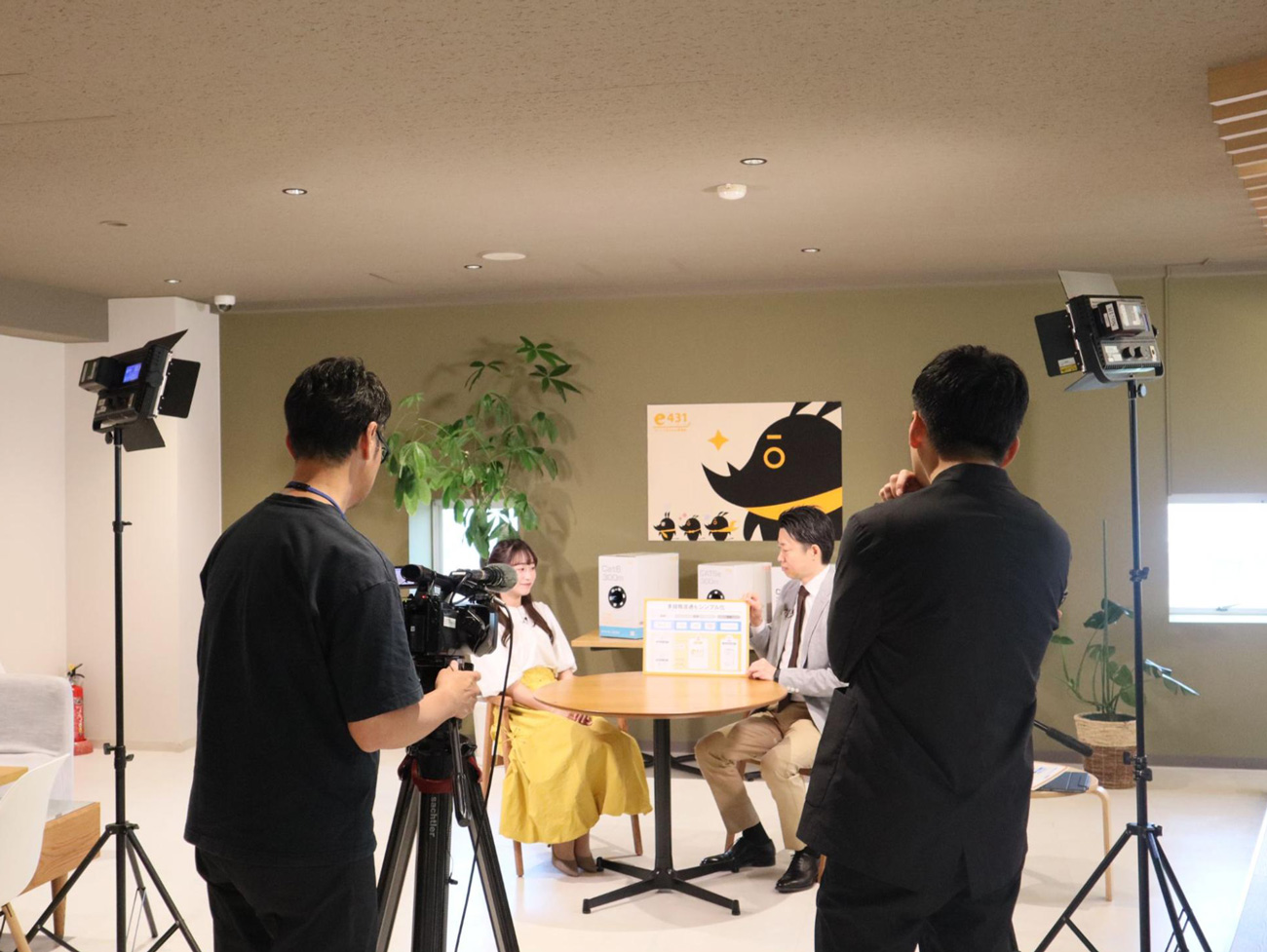 サンテレビ「あんてなサン」撮影の様子